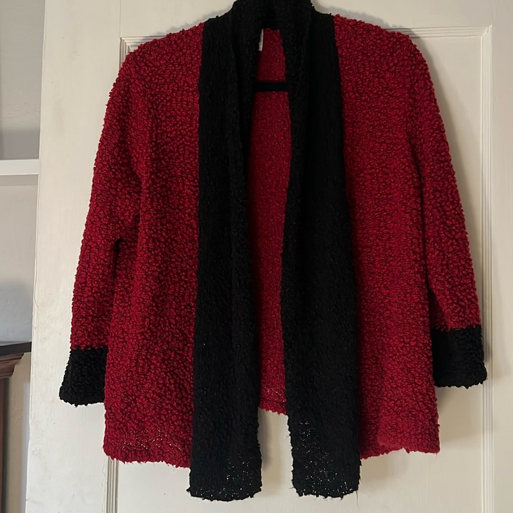 Ruby Rd Open Drape Front Sweater/Wrap Size Xl - image 1